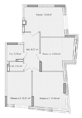 3-кімнатна 73.54 м² в ЖК Синергія 3+ від 17 000 грн/м², м. Ірпінь