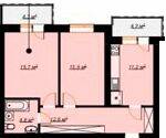 2-комнатная 61 м² в ЖК Art House от 15 000 грн/м², Винница