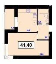 1-комнатная 41.4 м² в ЖК Пасечнянский Двор от 11 600 грн/м², Ивано-Франковск