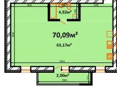 1-комнатная 70.09 м² в ЖК StyleUP от 26 000 грн/м², с. Липины