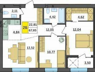 2-комнатная 67.85 м² в ЖК Амстердам от 18 500 грн/м², с. Струмовка