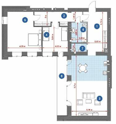 3-кімнатна 123.64 м² в ЖК Central Park від 21 900 грн/м², м. Кременчук