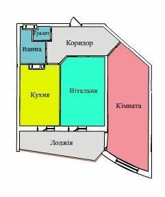 2-кімнатна 63.16 м² в ЖК на вул. Київська від 14 000 грн/м², Тернопіль