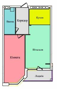 1-кімнатна 48.06 м² в ЖК на вул. Київська від 15 500 грн/м², Тернопіль