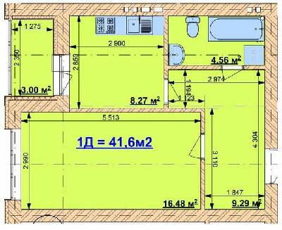 1-кімнатна 41.6 м² в ЖК Grand Comfort від 13 800 грн/м², с. Михайлівка-Рубежівка