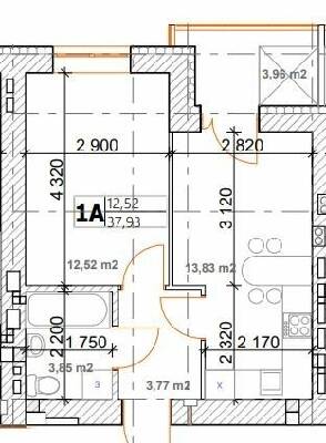 1-комнатная 37.93 м² в ЖК Семейный от 14 500 грн/м², пгт Дымер