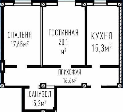 2-комнатная 74.85 м² в ЖК Лондон Парк от 27 000 грн/м², Киев