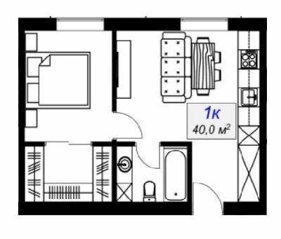 1-комнатная 40 м² в ЖК Слобожанский от 16 800 грн/м², пгт Слобожанское