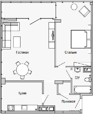2-кімнатна 89.64 м² в Апарт-комплекс Port City від 29 350 грн/м², Дніпро