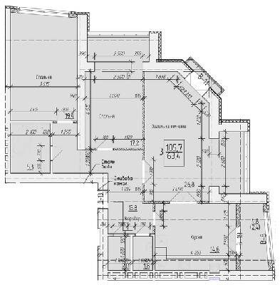 3-кімнатна 105.7 м² в ЖК на вул. Петра Калнишевського від 16 000 грн/м², м. Кременчук