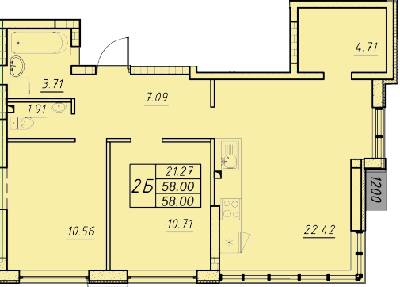 2-комнатная 58 м² в ЖК Manhattan от 26 950 грн/м², Одесса
