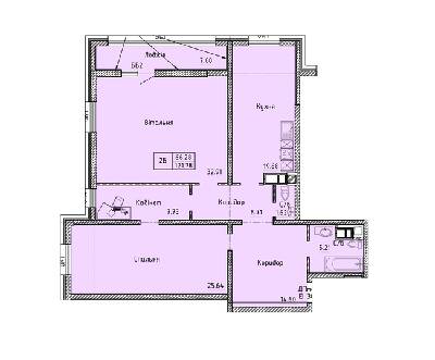 2-кімнатна 121.78 м² в Комплекс апартаментов Олімпійський від 33 700 грн/м², Одеса