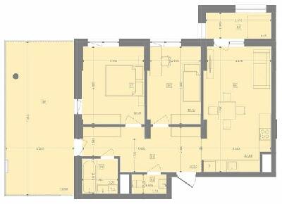 2-комнатная 78.35 м² в ЖК Pictorial от 27 250 грн/м², Львов