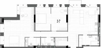 3-комнатная 131.5 м² в КД на Короленко от 33 150 грн/м², Днепр