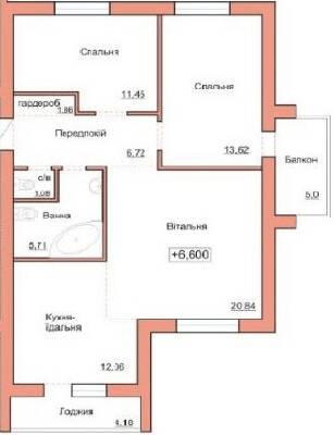3-кімнатна 82.52 м² в ЖК Три шоколада від 20 000 грн/м², Житомир