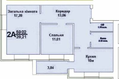 2-кімнатна 59.02 м² в ЖК Європейський від 14 300 грн/м², Хмельницький