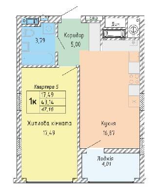 1-комнатная 47.16 м² в ЖК Стрыйская 45. Первая линия от 25 000 грн/м², Львов