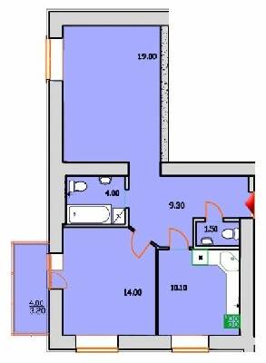 2-комнатная 61.1 м² в ЖК Сонячна Оселя от 21 000 грн/м², г. Буча