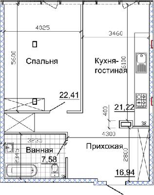 1-кімнатна 69.79 м² в ЖК Nebo від 40 200 грн/м², Дніпро