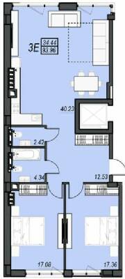 3-комнатная 93.96 м² в ЖК Sunrise City от 23 350 грн/м², г. Черноморск