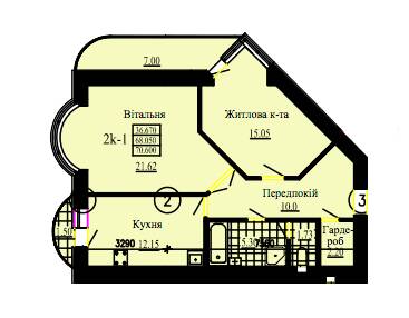 2-комнатная 70.6 м² в ЖК на вул. Скоропадського, 14 от 12 900 грн/м², г. Трускавец