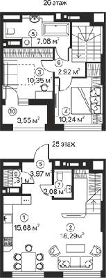 3-комнатная 75.47 м² в ЖК Terracotta от 26 208 грн/м², Киев