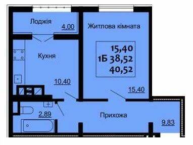 1-кімнатна 40.52 м² в ЖК Варшавський від 14 100 грн/м², м. Ковель