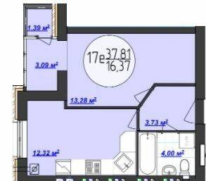 1-кімнатна 37.81 м² в ЖК Кемпінг Сіті від 13 500 грн/м², смт Стрижавка