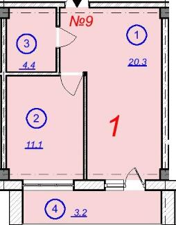 1-кімнатна 39 м² в ЖК The Loft від 8 500 грн/м², м. Нова Каховка