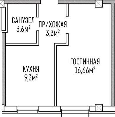 1-кімнатна 32.86 м² в ЖК Лондон Парк від 37 800 грн/м², Київ
