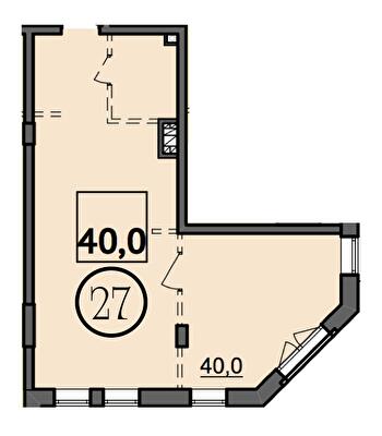 1-комнатная 40 м² в Доходный дом Salve от 41 150 грн/м², Одесса