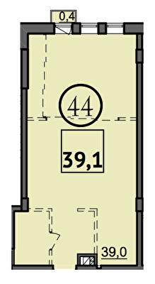 1-кімнатна 39.1 м² в Дохідний будинок Salve від 41 150 грн/м², Одеса