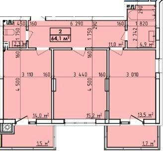 2-кімнатна 63.5 м² в ЖК Віденський Квартал від 20 000 грн/м², Чернівці