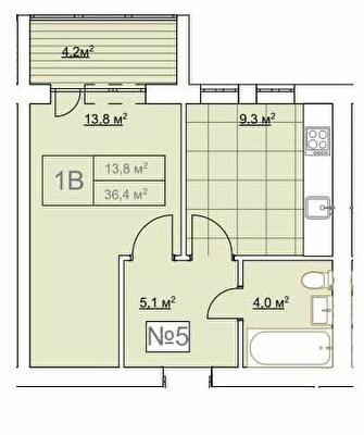 1-комнатная 36.4 м² в ЖК Гранд Виллас от 11 700 грн/м², пгт Ворзель