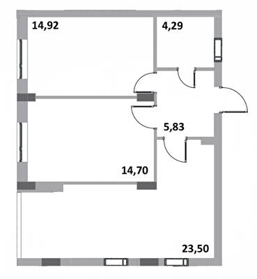2-кімнатна 63.2 м² в ЖК Green Side від 21 000 грн/м², м. Ірпінь