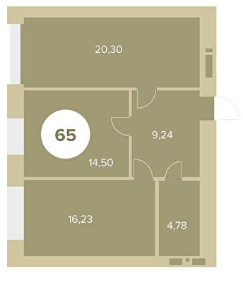 2-кімнатна 65 м² в ЖК Chehov Парк Квартал від 24 600 грн/м², м. Ірпінь