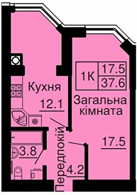 1-кімнатна 37.6 м² в ЖК Софія Клубний від 25 000 грн/м², с. Софіївська Борщагівка