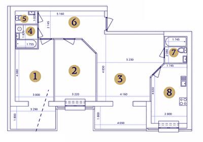 3-комнатная 96.26 м² в ЖК Резиденция от 18 500 грн/м², Запорожье