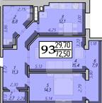 2-комнатная 72.5 м² в ЖК Арена от 17 200 грн/м², Ровно