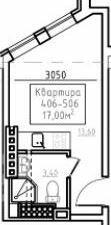1-кімнатна 17 м² в ЖК City House History від 36 900 грн/м², Одеса