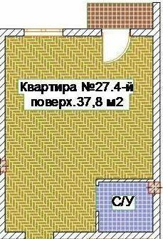 1-комнатная 37.8 м² в ЖК Брусника от 18 450 грн/м², Одесса