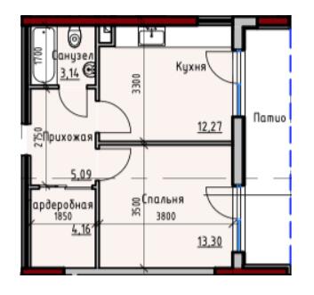 1-кімнатна 37.97 м² в ЖК Простір+ на Дачній від 31 750 грн/м², Одеса