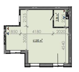 1-комнатная 45.66 м² в ЖК Osnova от 19 050 грн/м², Запорожье