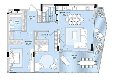 2-кімнатна 98.64 м² в ЖК Park Lake City від 65 575 грн/м², с. Підгірці