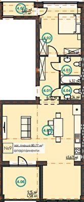 1-комнатная 87.39 м² в ЖК Hygge Home от 21 000 грн/м², г. Ирпень