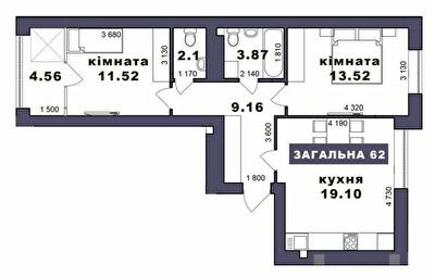 Двокімнатні в ЖК Family Comfort