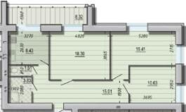 3-кімнатна 81.44 м² в ЖК Craft House від 17 000 грн/м², Суми