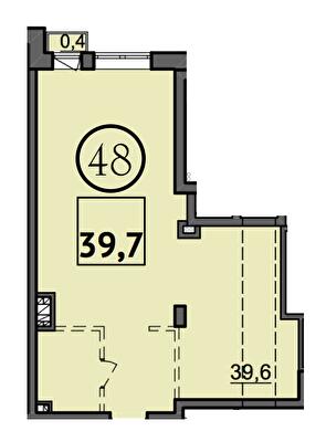 1-комнатная 39.7 м² в Доходный дом Salve от 41 150 грн/м², Одесса