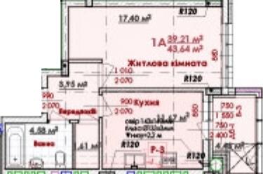 1-кімнатна 43.64 м² в ЖК ЖК Соняшник від 18 500 грн/м², Львів