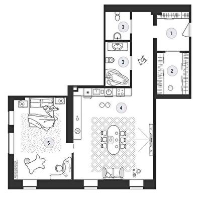 1-комнатная 88.7 м² в ЖК Club House GREY от 22 000 грн/м², г. Кривой рог